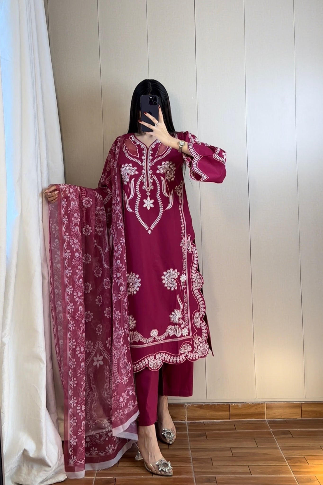 Best Selling - RUBY 3PC EMBROIDERED DRESS