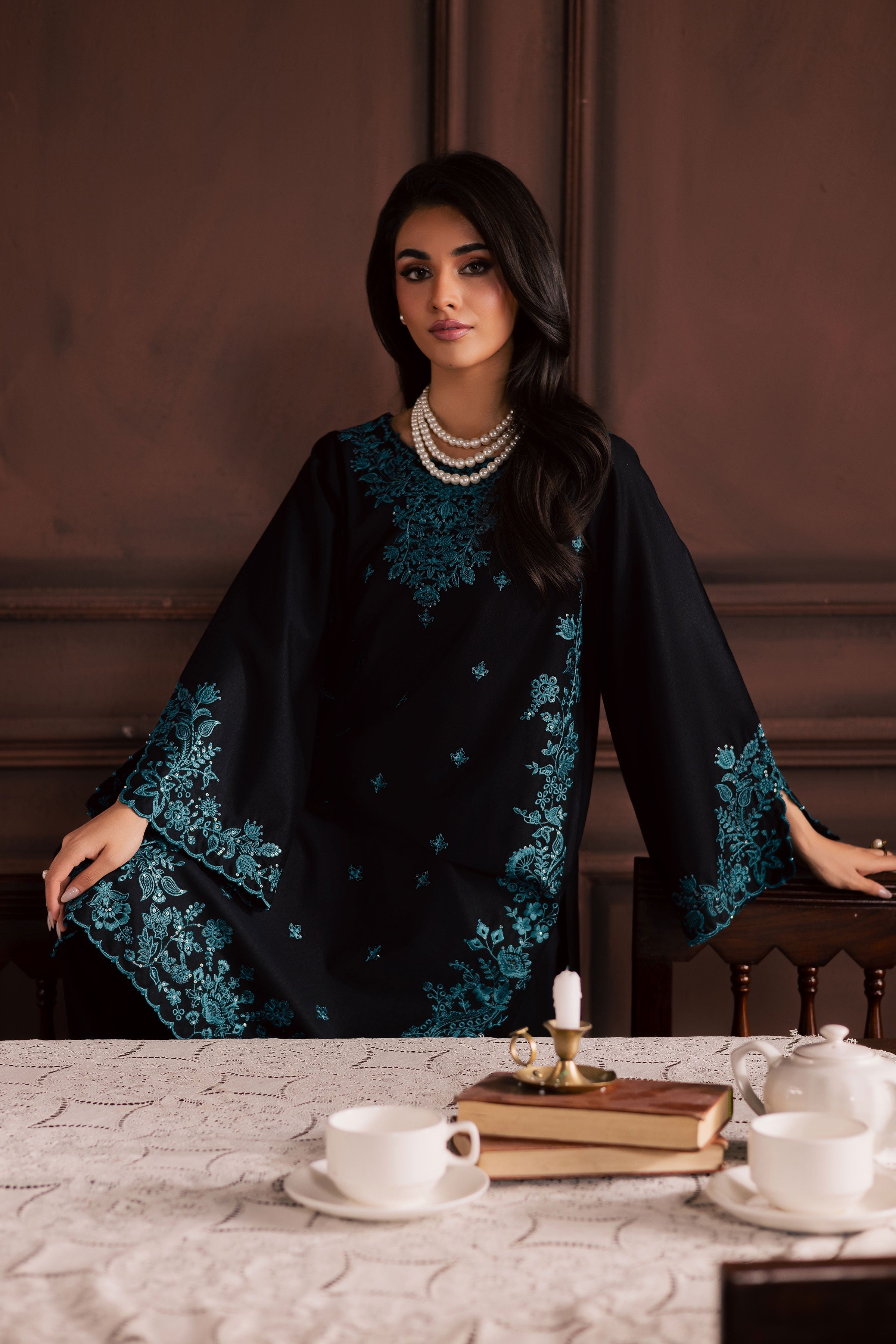Best Selling - DREAMBOAT 2PC EMBROIDERED DRESS