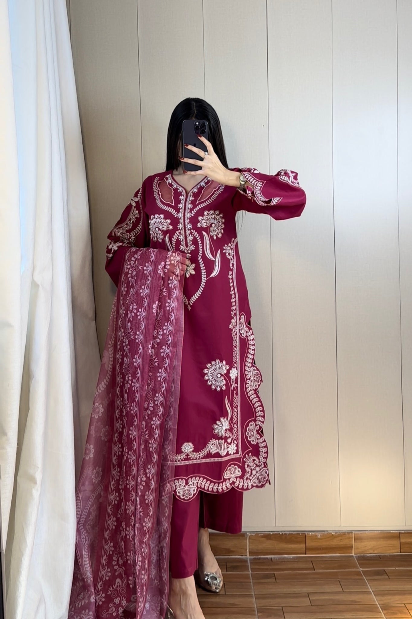Best Selling - RUBY 3PC EMBROIDERED DRESS
