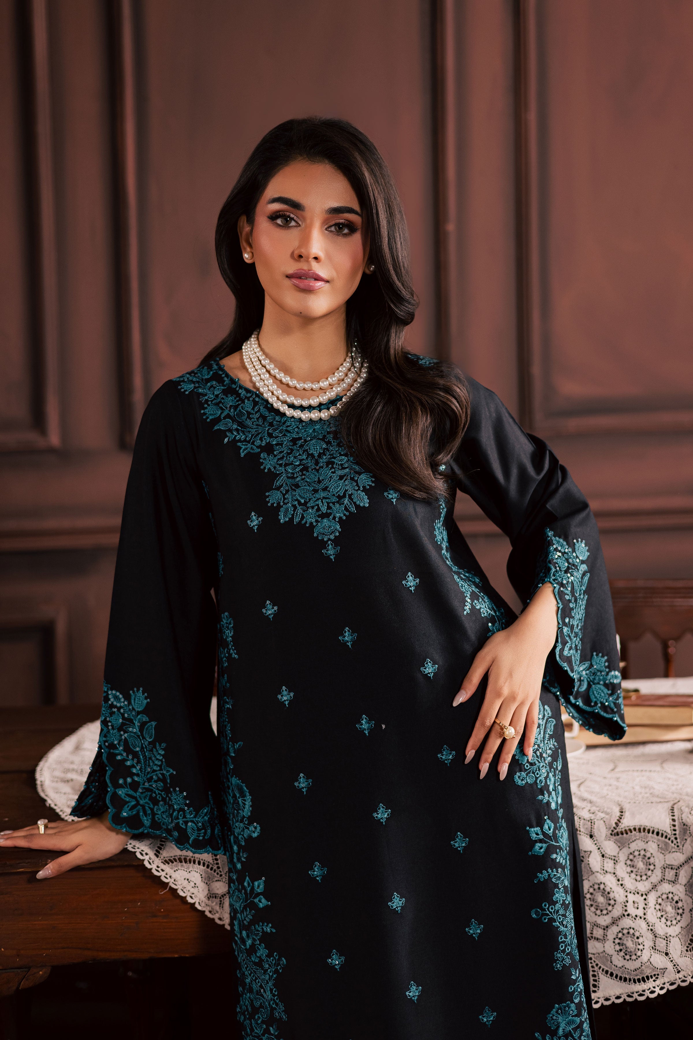 Best Selling - DREAMBOAT 2PC EMBROIDERED DRESS
