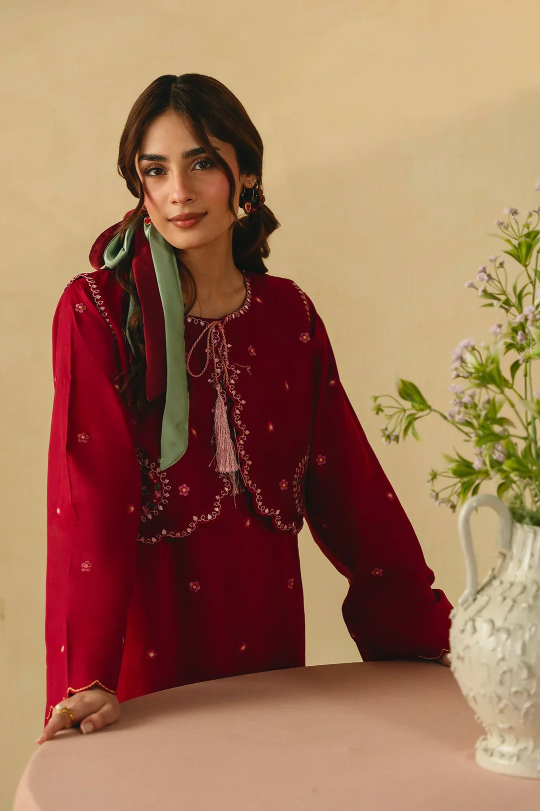 BEST SELLING - ROSELLE 3PC EMBROIDERED DRESS