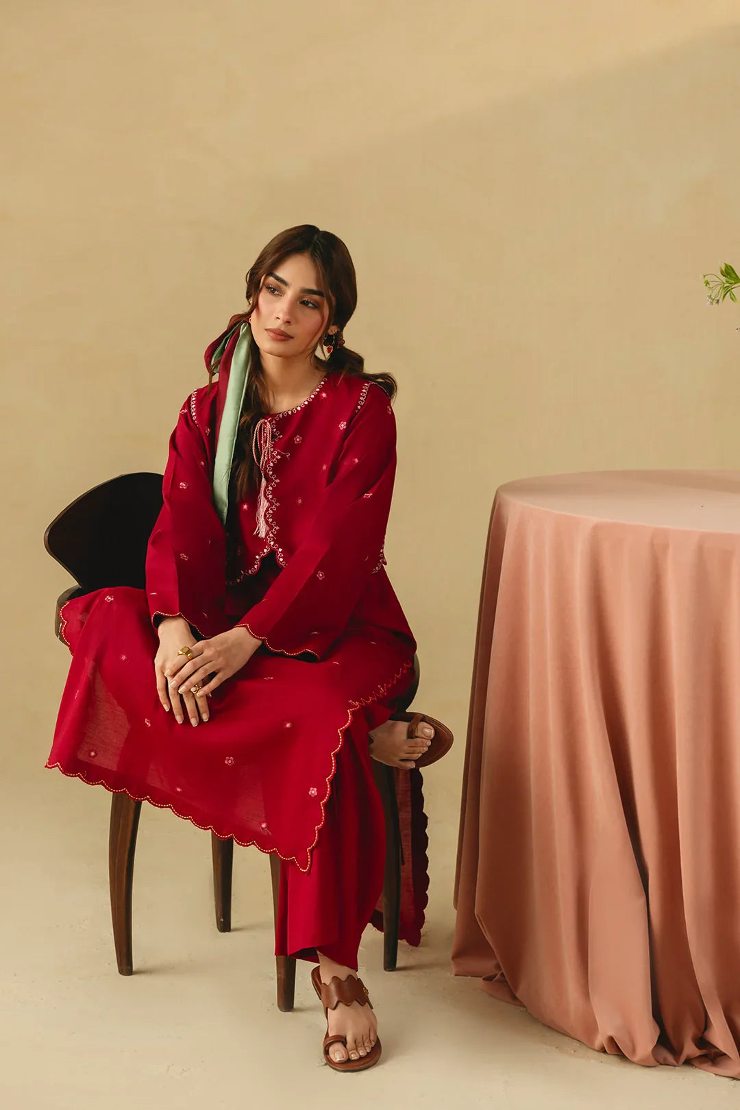 BEST SELLING - ROSELLE 3PC EMBROIDERED DRESS