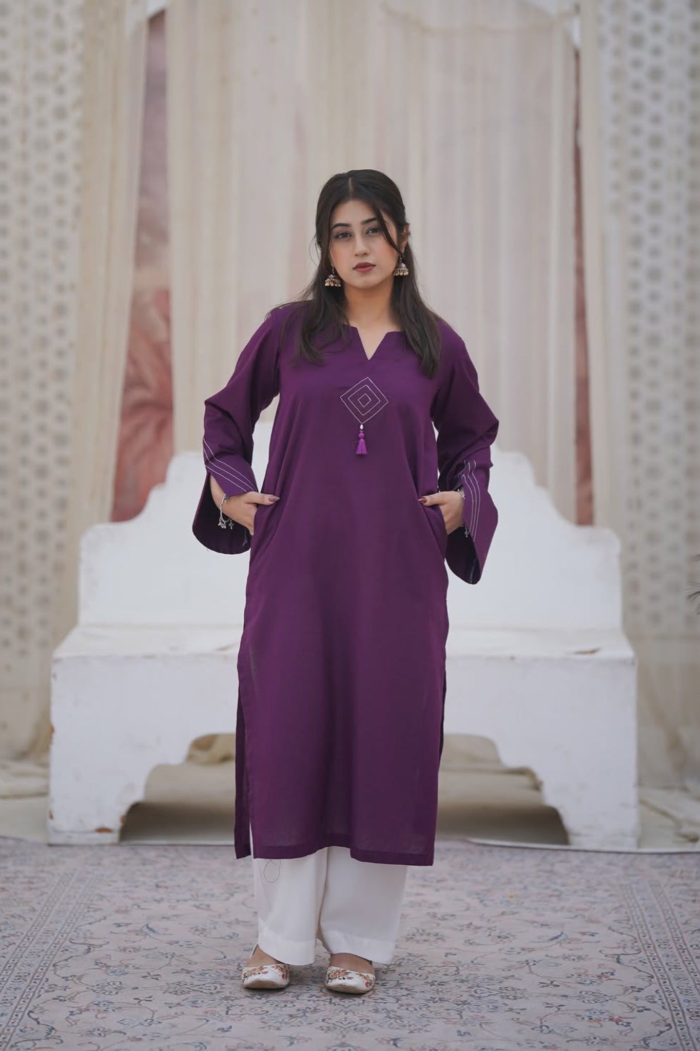 NEW ARRIVAL-PLUM AURA 2PC SOLID