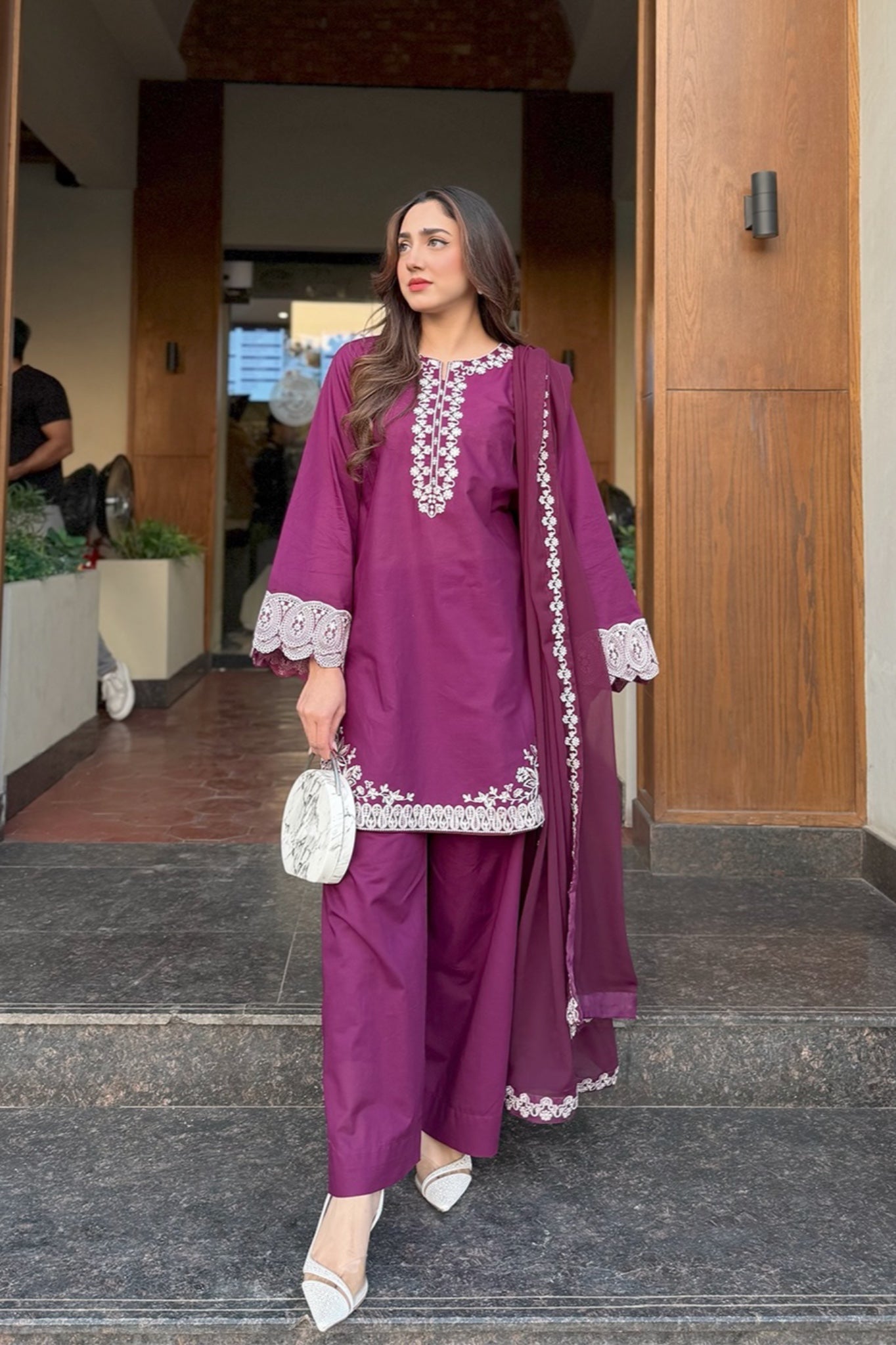 BEST SELLING - ERELIS 3PC EMBROIDERED DRESS