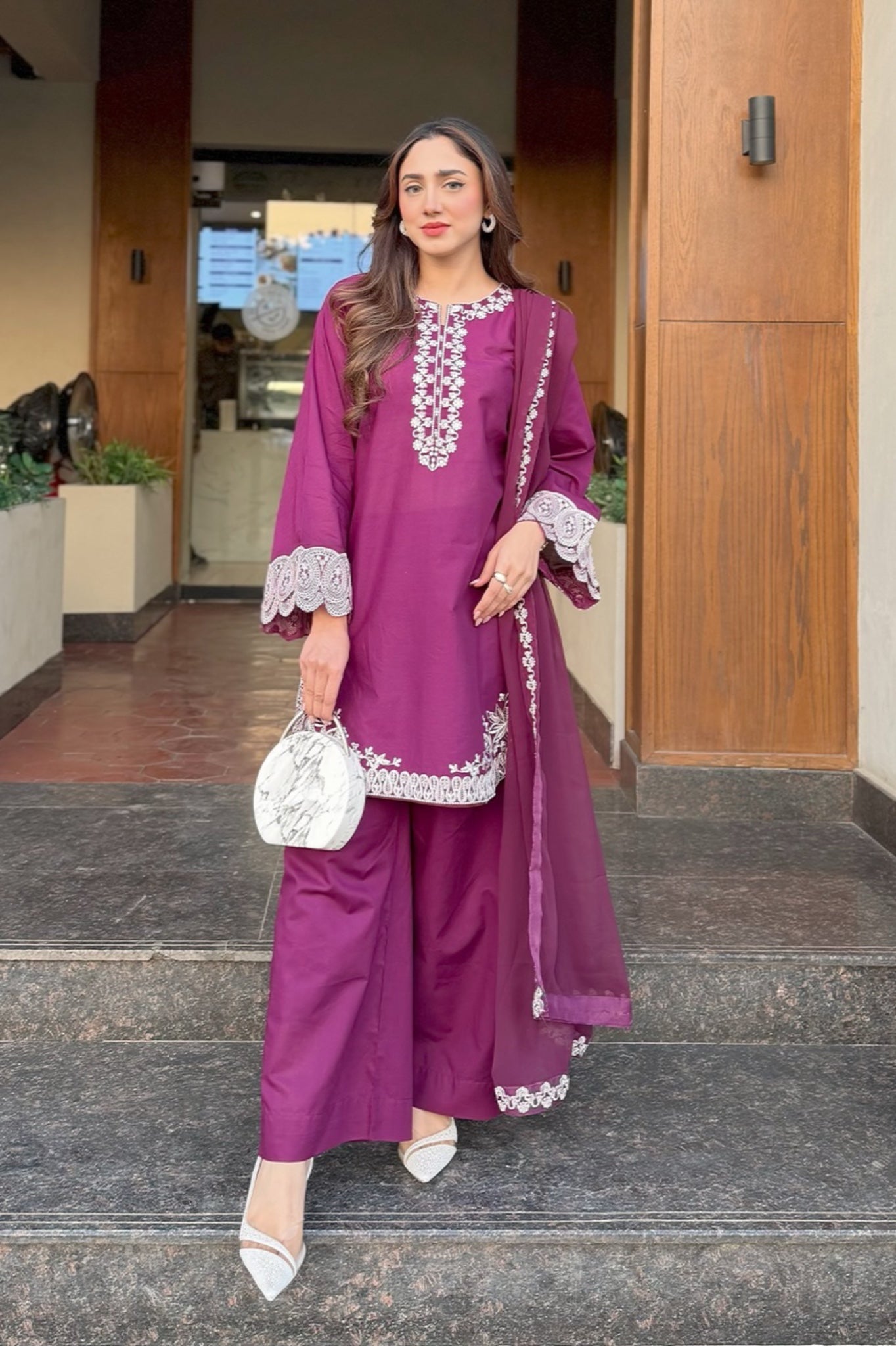 BEST SELLING - ERELIS 3PC EMBROIDERED DRESS