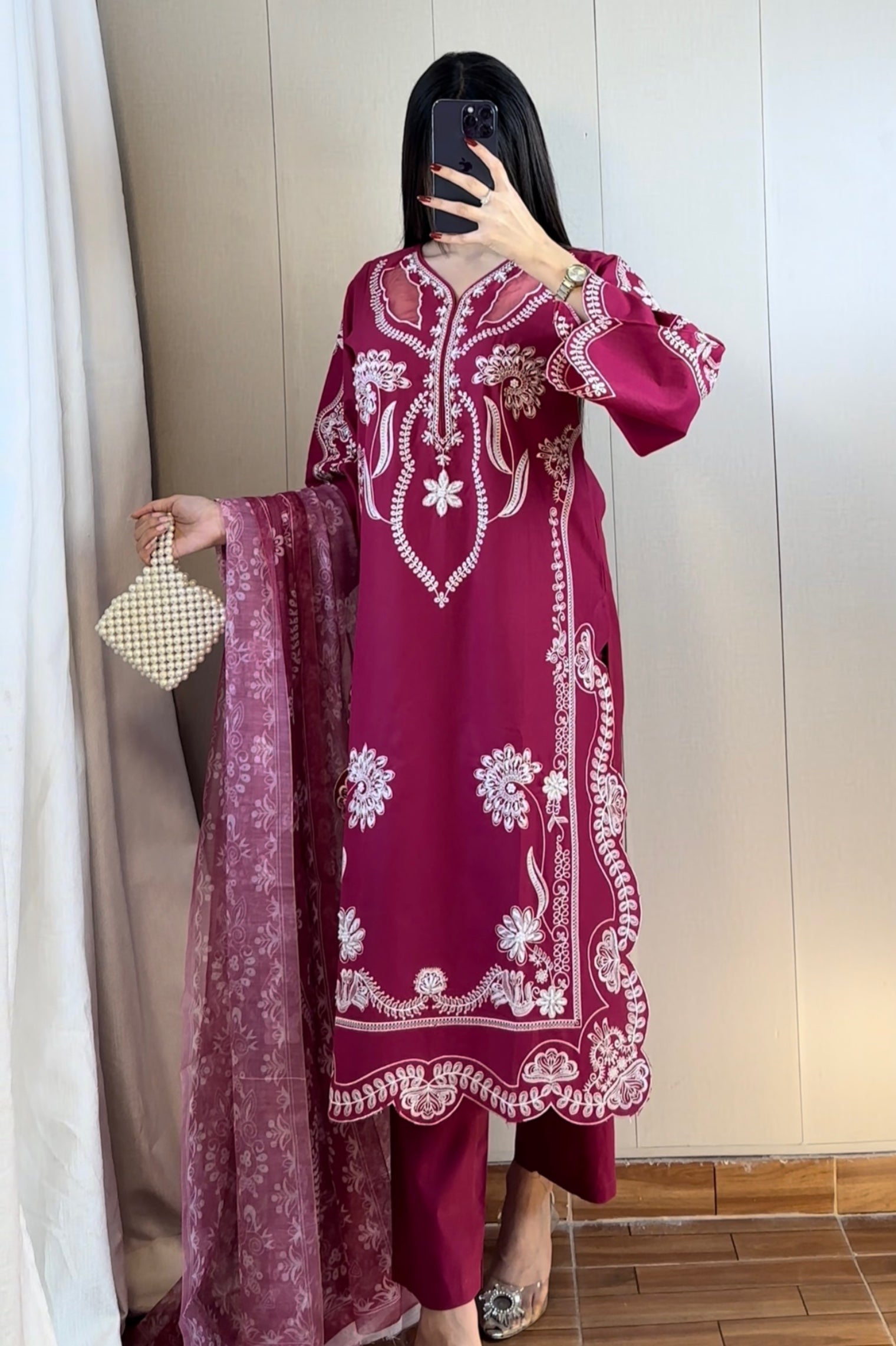 Best Selling - RUBY 3PC EMBROIDERED DRESS