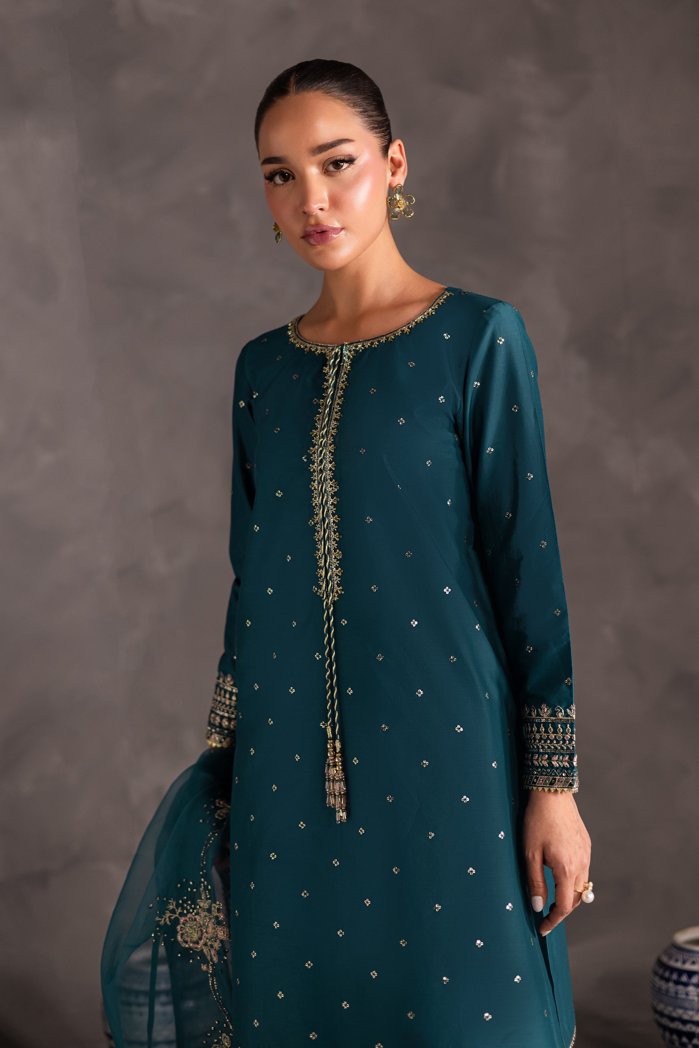 Best Selling - MAAND 3PC EMBROIDERED DRESS