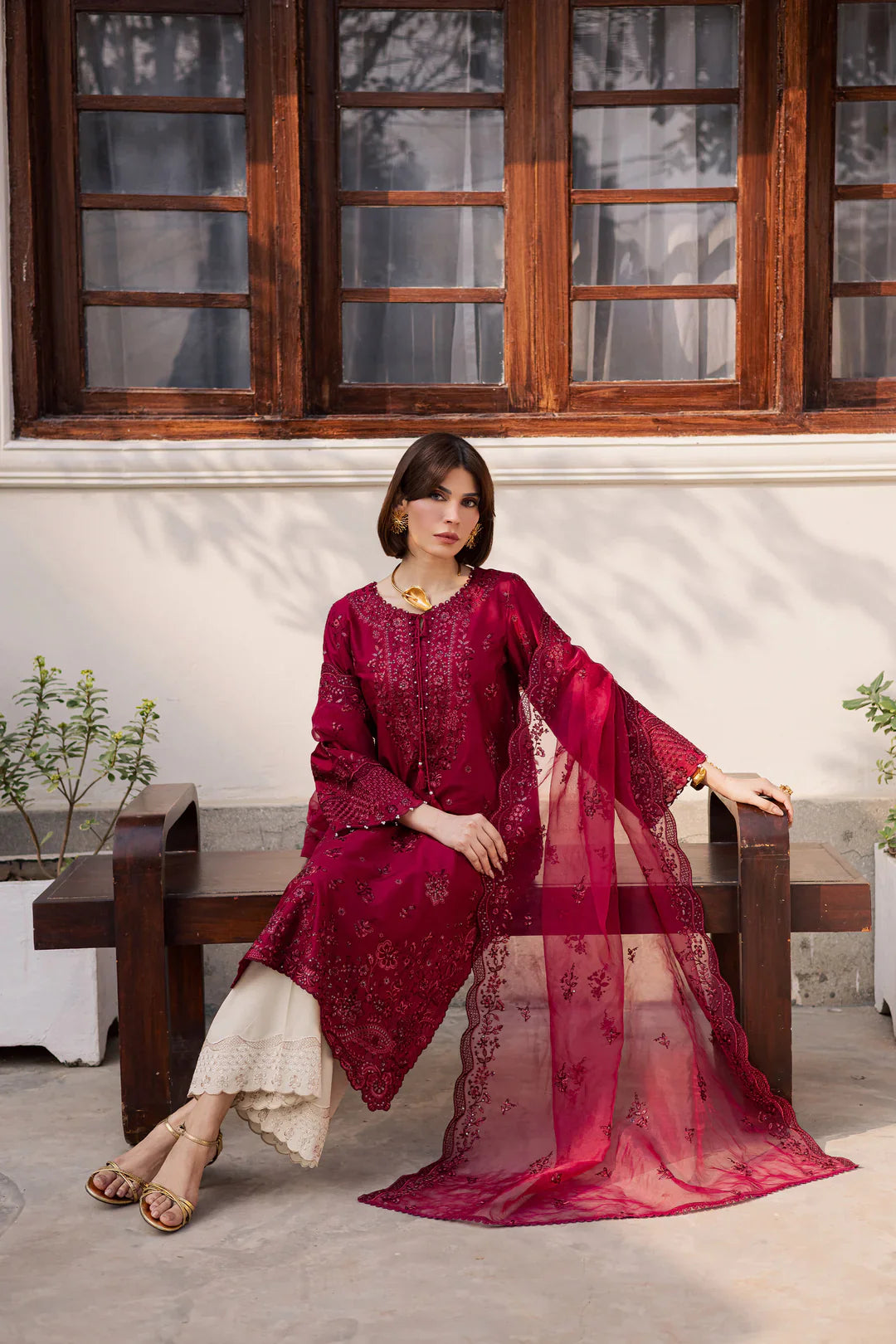 Best Selling - ECUADOR 3PC EMBROIDERED DRESS