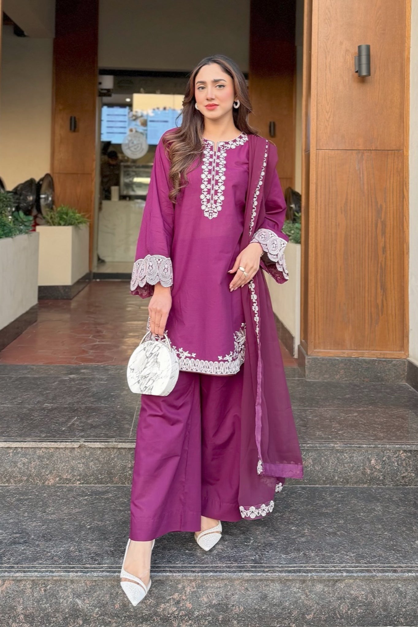 BEST SELLING - ERELIS 3PC EMBROIDERED DRESS
