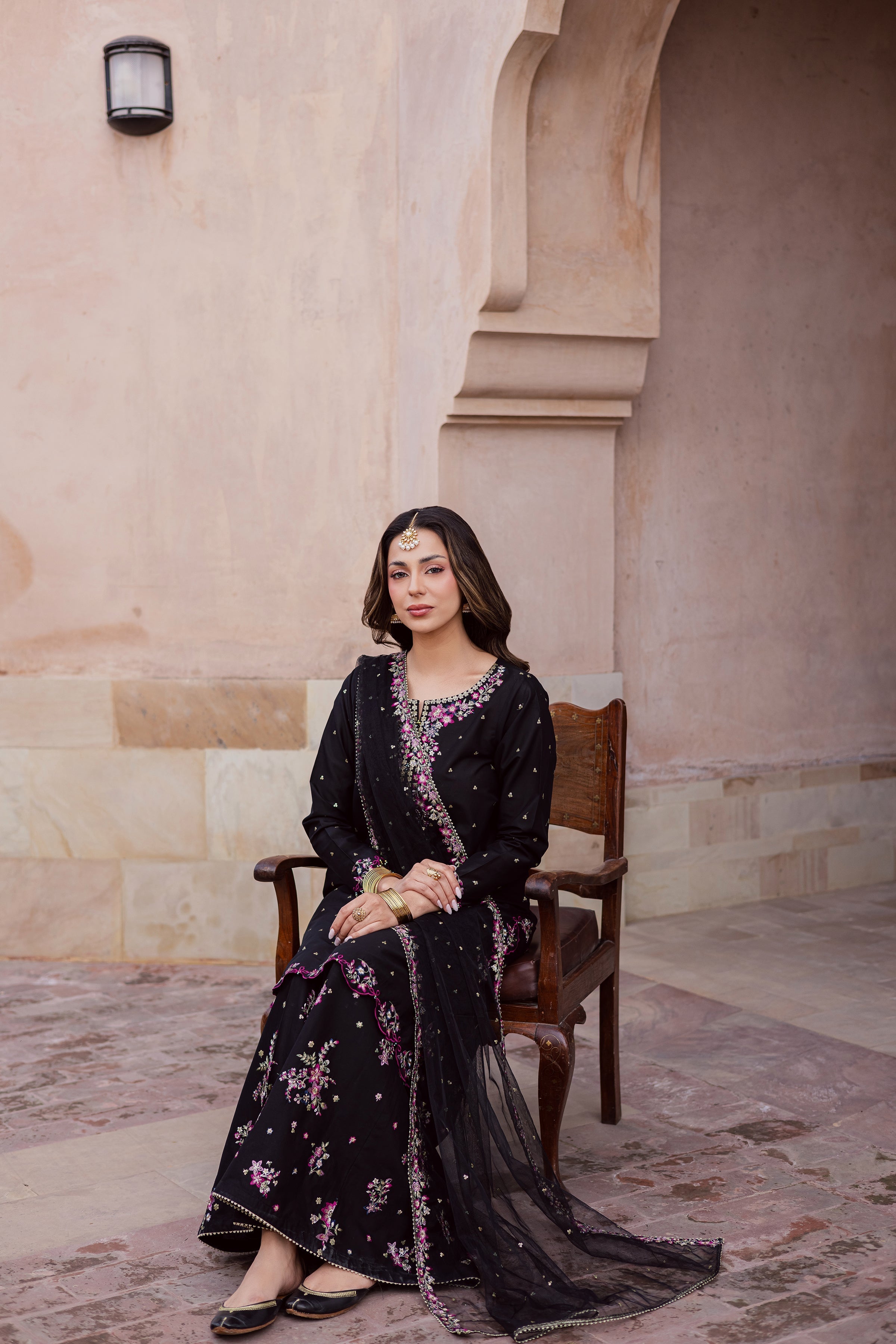 Best Selling - HOZIER 3PC FESTIVE EMBROIDERED DRESS