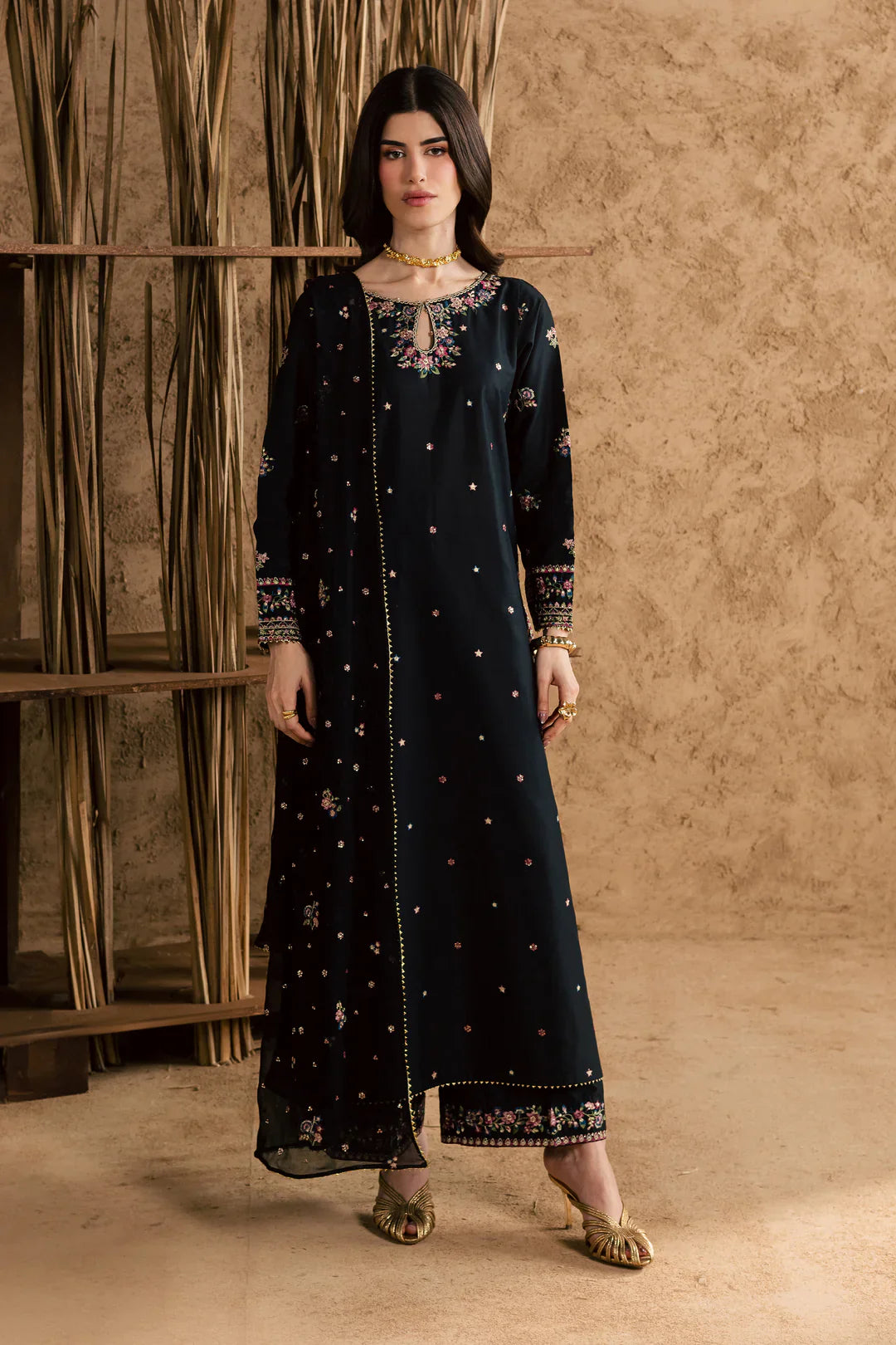 Best Selling - JOHANA 3PC EMBROIDERED DRESS