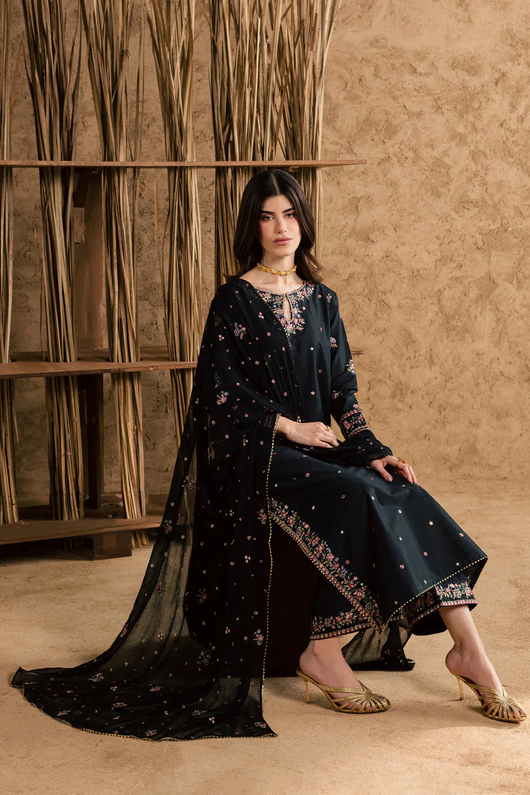 Best Selling - JOHANA 3PC EMBROIDERED DRESS
