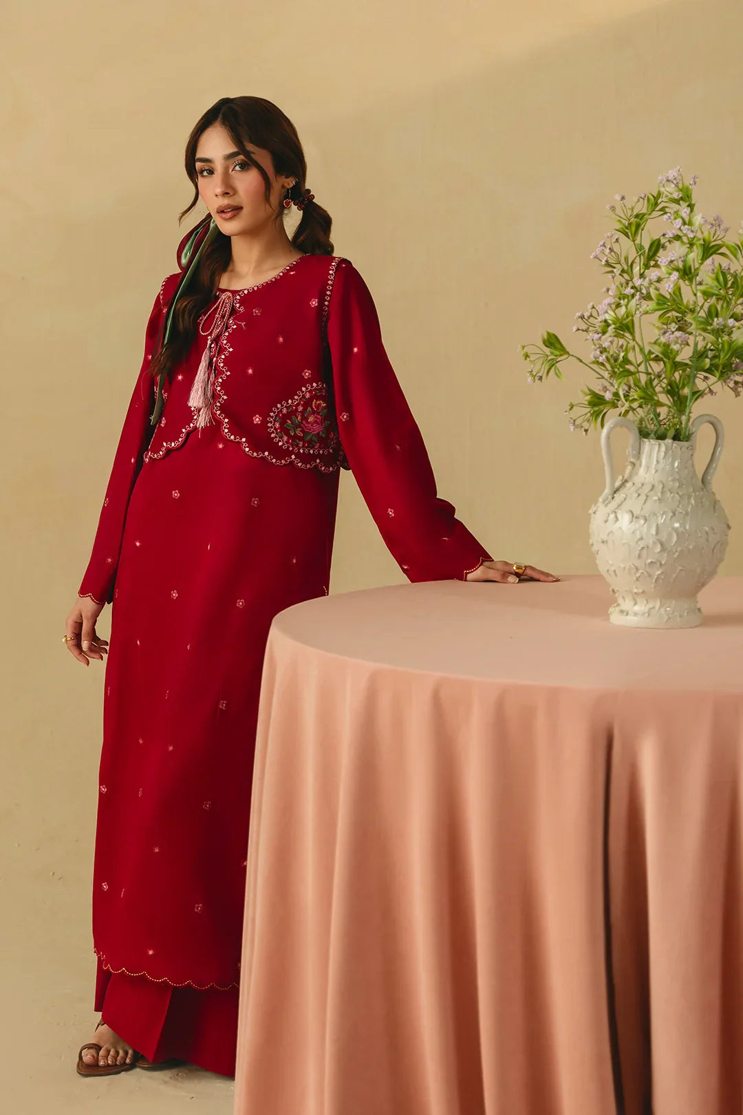 BEST SELLING - ROSELLE 3PC EMBROIDERED DRESS