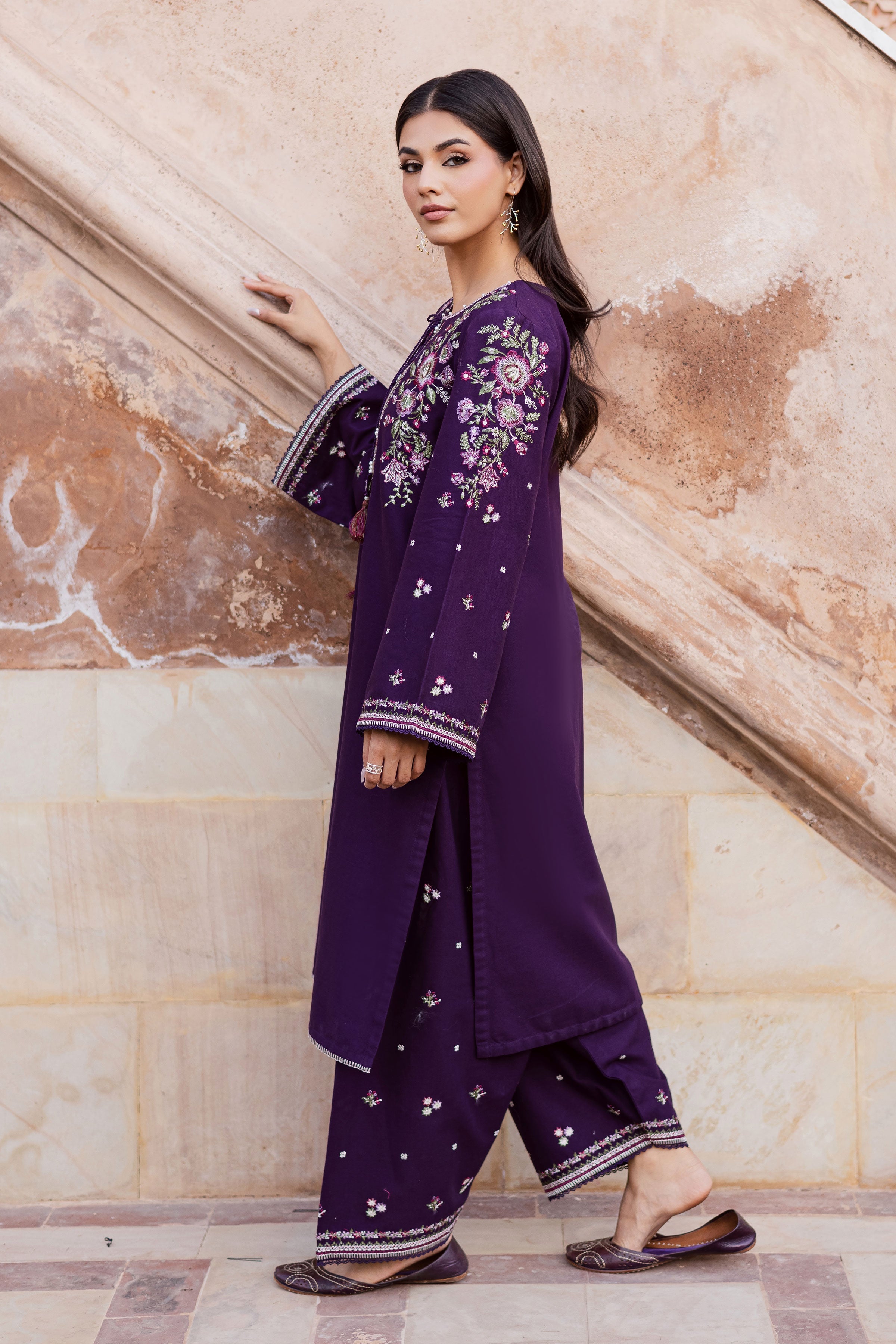 Best Selling - DEEJO IRIS 2PC EMBROIDERED DRESS