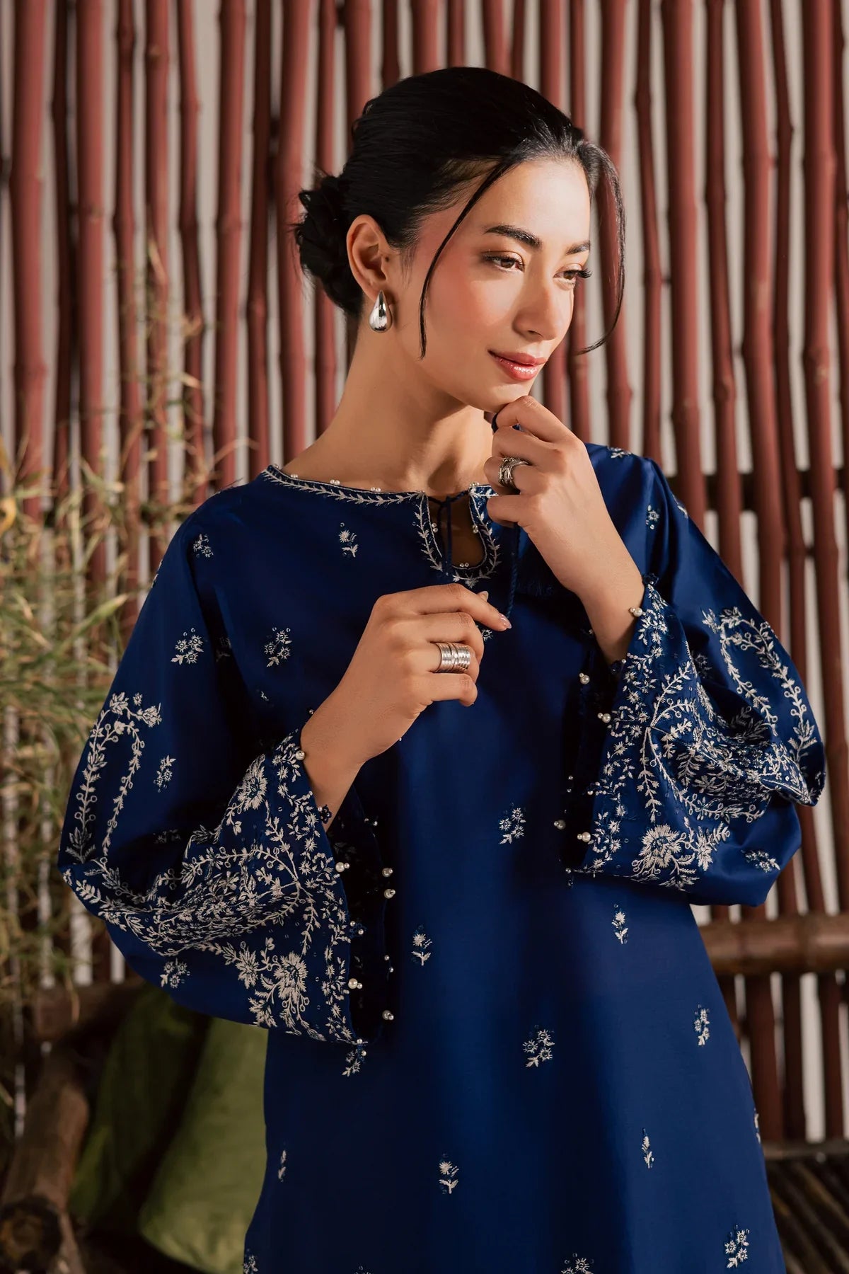 BEST SELLING - BLUE NAIROBI 2PC EMBROIDERED DRESS