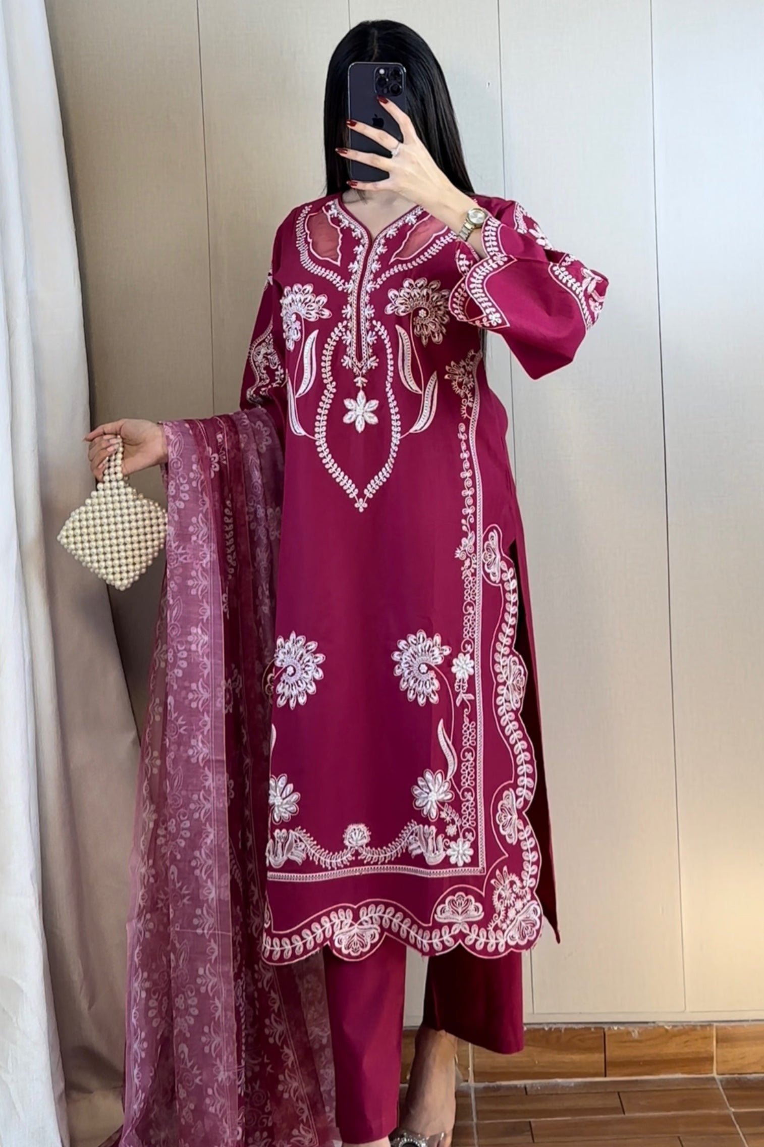 Best Selling - RUBY 3PC EMBROIDERED DRESS