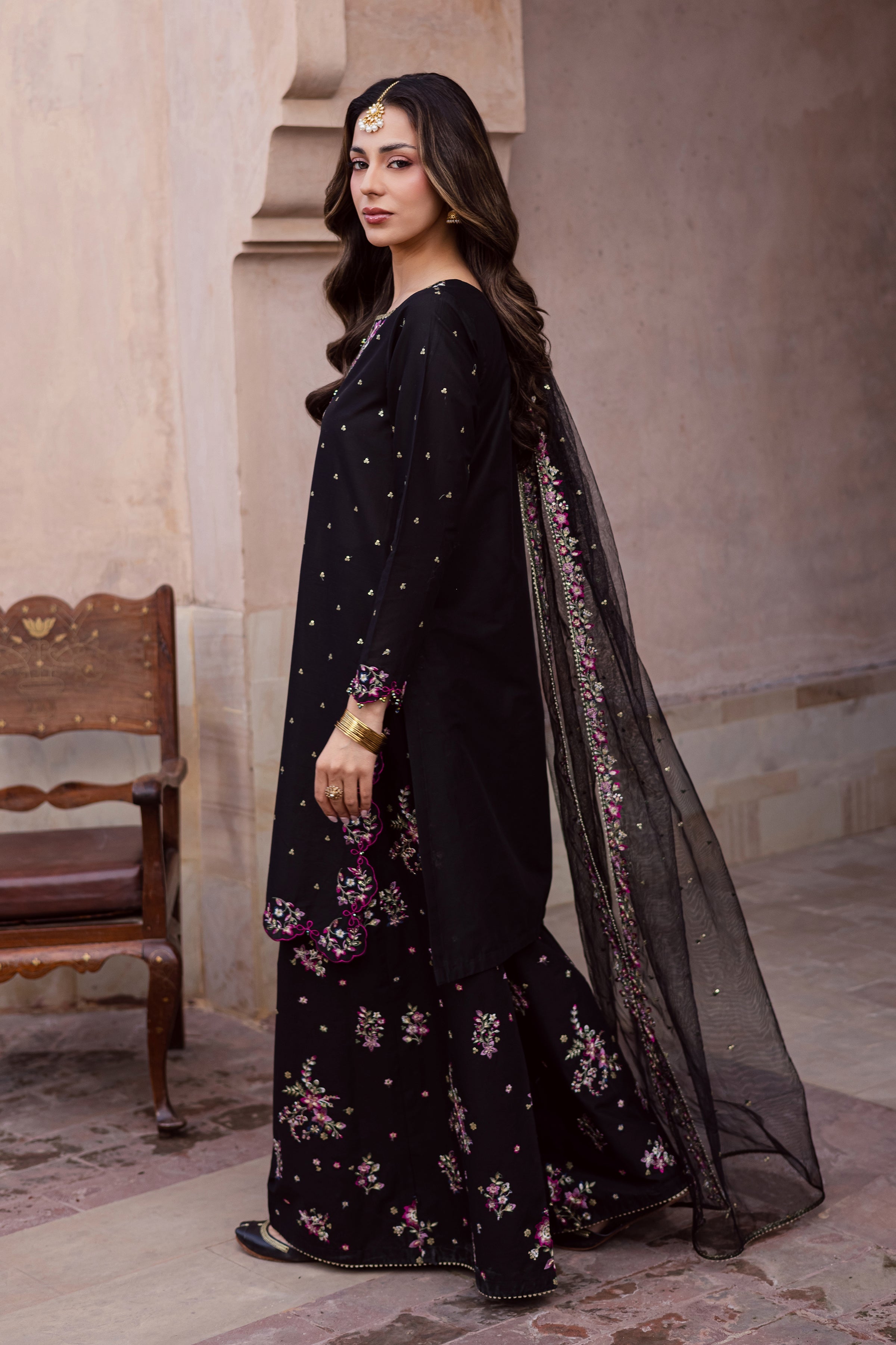 Best Selling - HOZIER 3PC FESTIVE EMBROIDERED DRESS