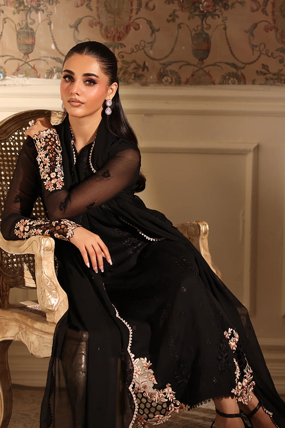 Best Selling - REA 3PC EMBROIDERED DRESS
