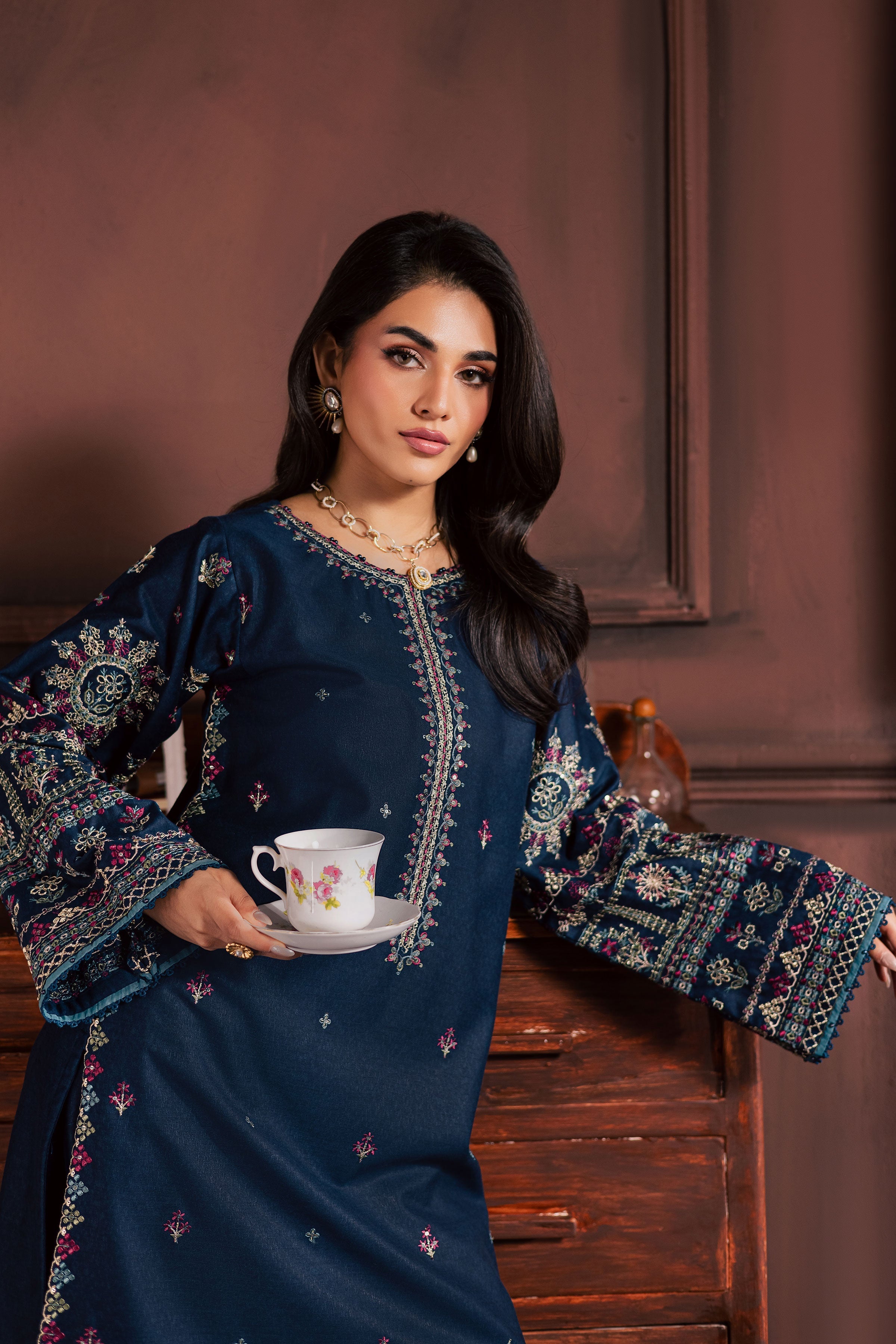 Best Selling - SHAJJAR 2PC EMBROIDERED DRESS